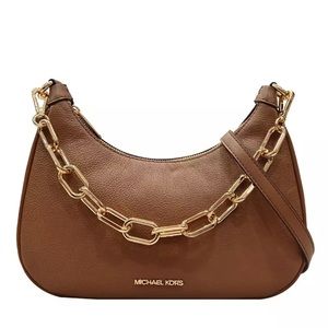 NWT Michael Kors Large Cora Crossbody in Luggage Color